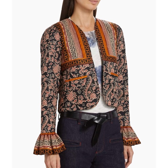 Love the Label Floral Cotton Jacket NWT - Picture 5 of 13